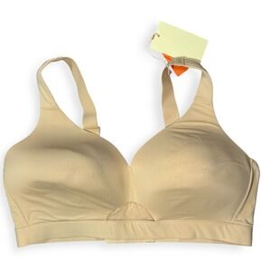 Luvlette Lift‎ With Luv Beige Comfort Confidence Bra Size 85E/38DD New